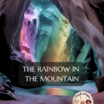 Rainbow colours in a cave.